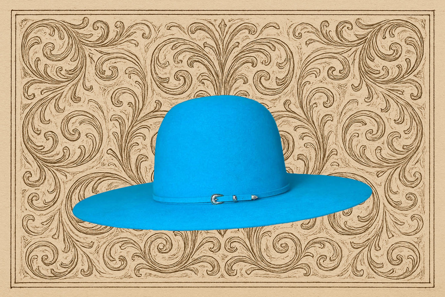 Rodeo King 7X 4 1/2 Brim | Turquoise