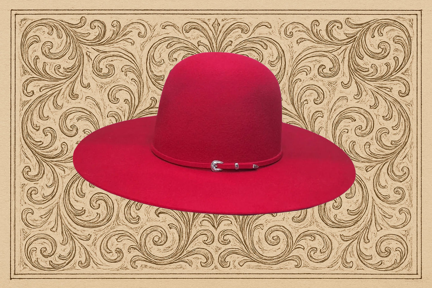 Rodeo King 3X 4 1/2" Brim | Red