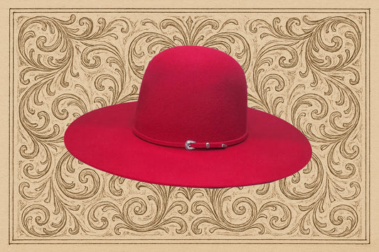 Rodeo King 3X 4 1/2" Brim | Red