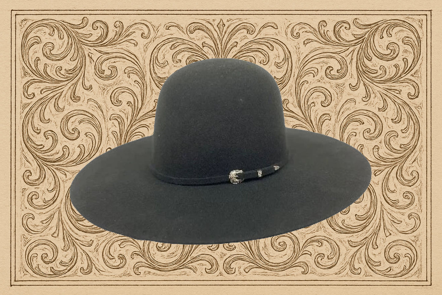 Serratelli 2X 4 1/2" Brim | Black