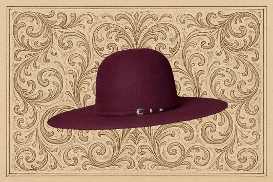 Rodeo King 7X 4 1/2 Brim | Merlot